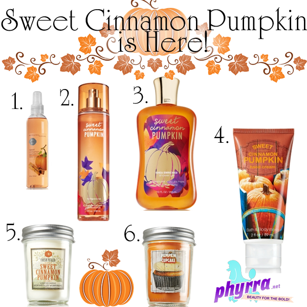 Sweet Cinnamon Pumpkin is at Bath & Body Works!