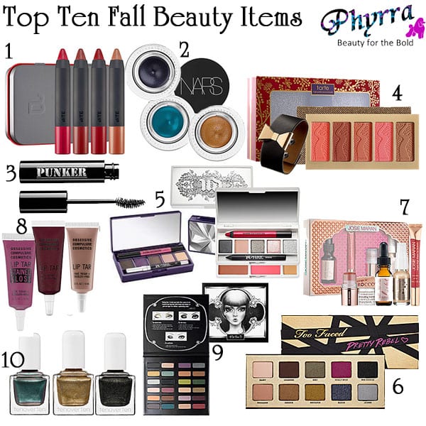 Top Ten Fall Beauty Items