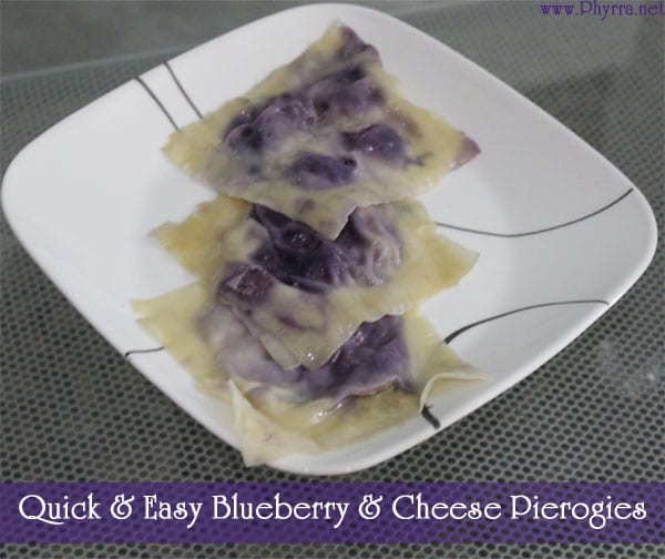 Quick and Easy Blueberry and Cheese Pierogi Recipe