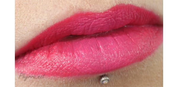 Wearing Bite Beauty Corvina and Kumquat