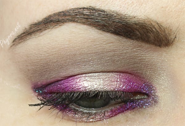 Saucebox Almond and Snowflake were used with Colour Pop Eyeshadows. See it here.
