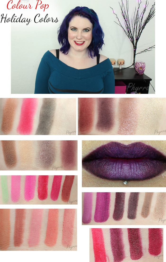 Colour Pop Holiday Colours