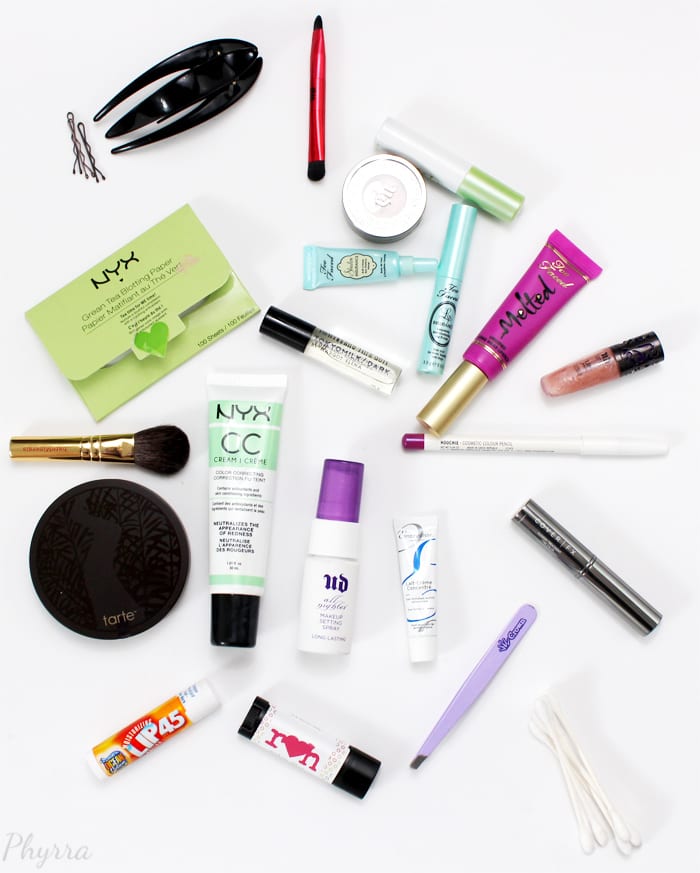 My Summer Makeup Bag Contents