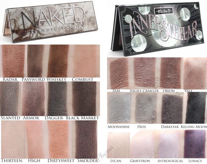 Kat Von D Innerstellar Vs. Naked Smoky