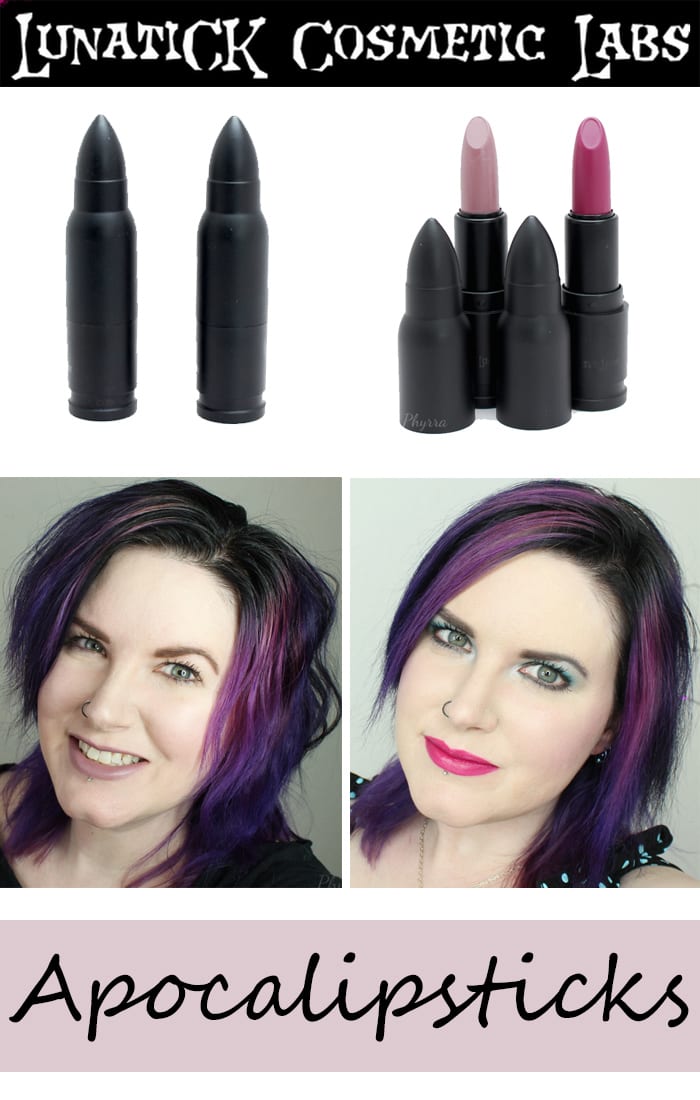 Phyrra reviews the Lunatick Cosmetic Labs Apocalipsticks, which are cruelty free and vegan! Find out more!