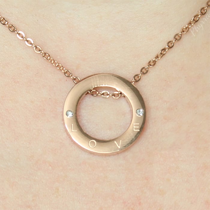 Robert Matthew Rose Gold Eternity Necklace