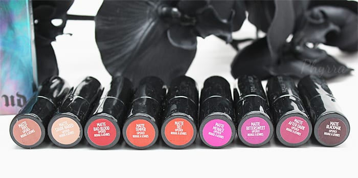Urban Decay Matte Revolution Lipsticks