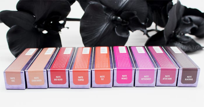 Urban Decay Matte Revolution Lipsticks