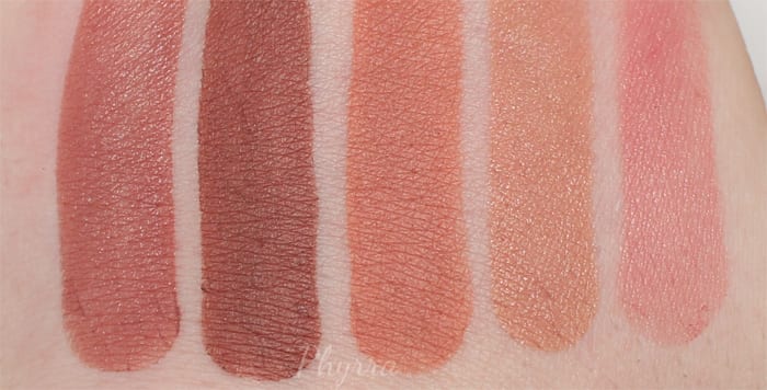 Urban Decay Matte Lipstick Swatch Comparisons