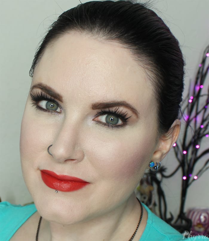 Urban Decay Matte Lipstick in Temper Swatch