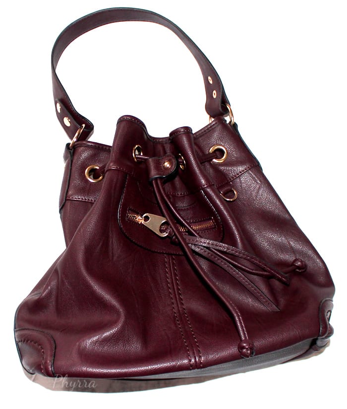 Scarleton Large Drawstring Handbag H107820 - Burgundy Wine