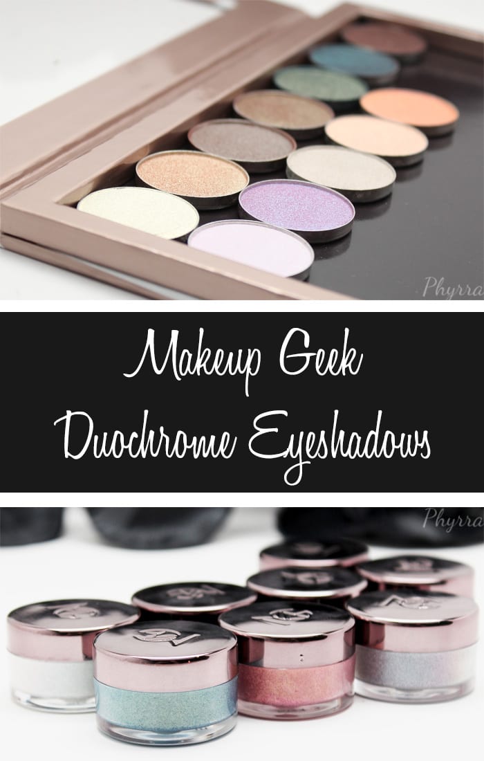 Makeup Geek Duochrome Eyeshadows Review, Swatches, Thoughts and Look