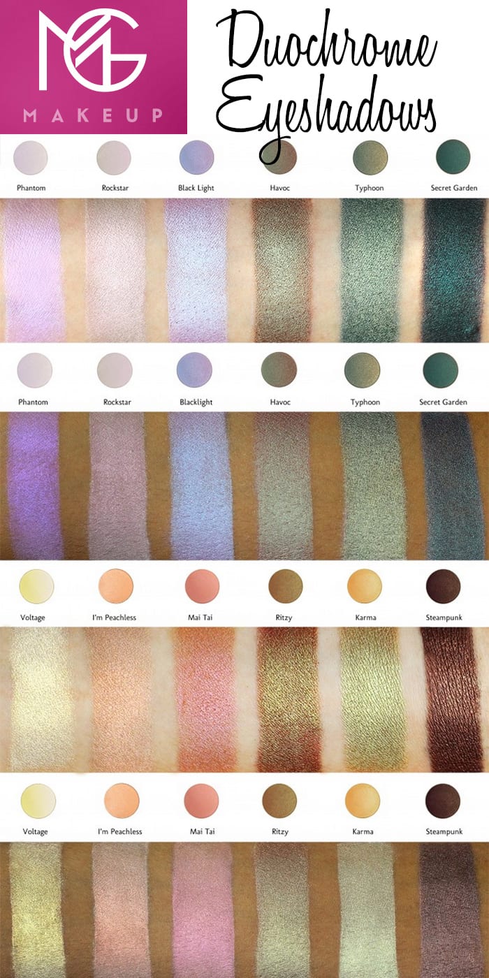 Makeup Geek Duochrome Eyeshadows