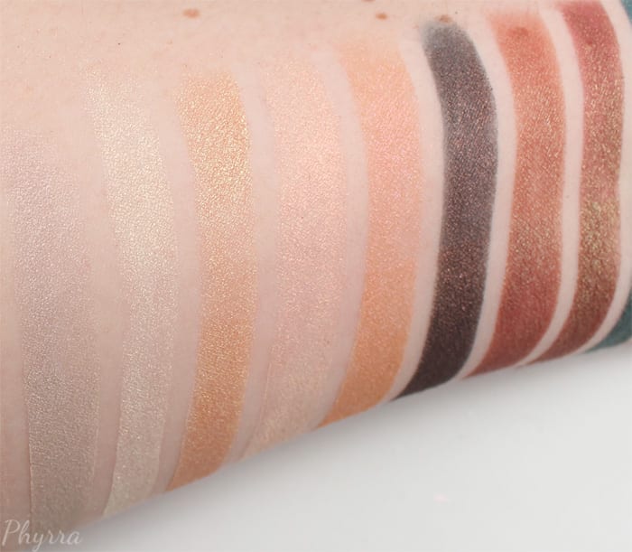 Makeup Geek Duochrome Eyeshadow swatches