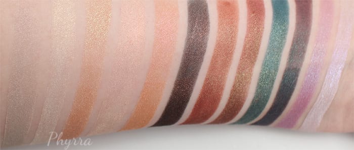 Makeup Geek Duochrome Eyeshadow swatches