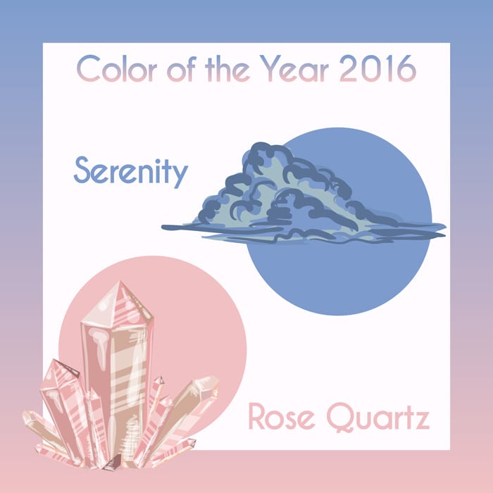 Pantone 2016 Rose Quartz and Serenity Beauty