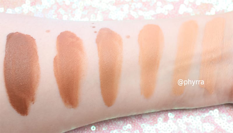 Urban Decay Naked Skin One & Done Hybrid Complexion Perfector SPF 20 swatches