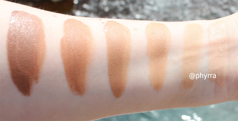 Urban Decay Naked Skin One & Done Hybrid Complexion Perfector SPF 20 swatches