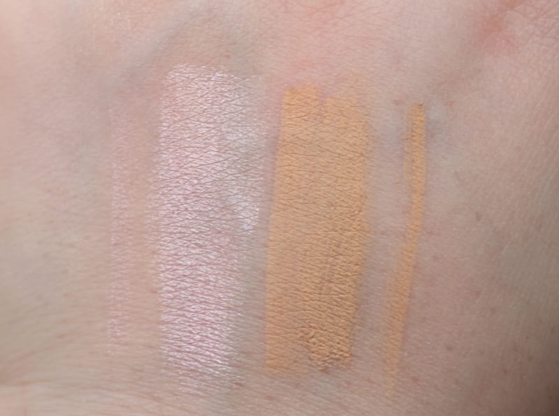 Urban Decay 24/7 Heartless and Walk of Shame Pencils Swatches