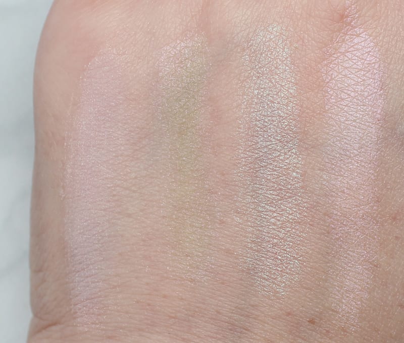 Aromaleigh Highlighters Convallaria Majalis - Hippomane Mancinella - Magellanic Cloud - Ostara swatches