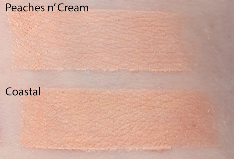 Silk Naturals Coastal dupe for Too Faced Peaches n' Cream swatch