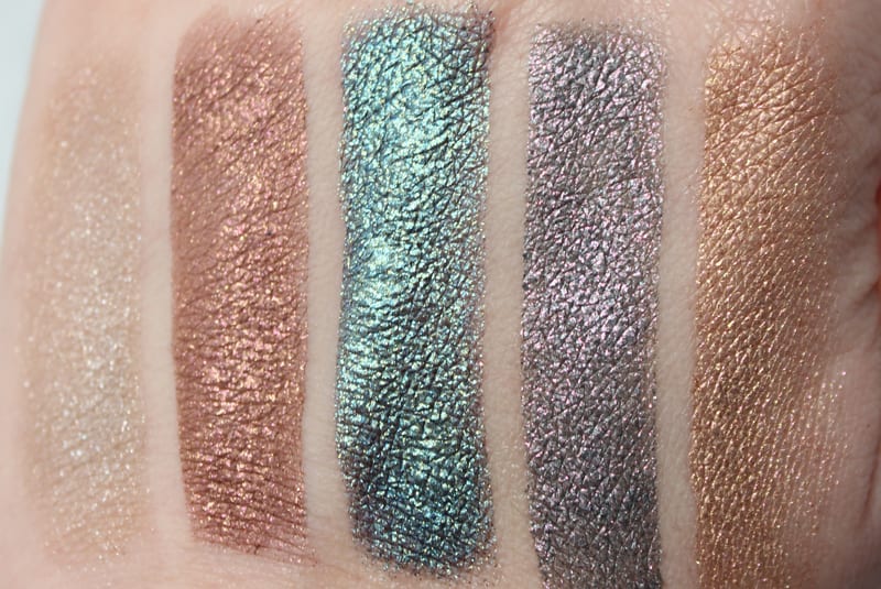 Urban Decay Moondust Eyeshadow Singles Swatches