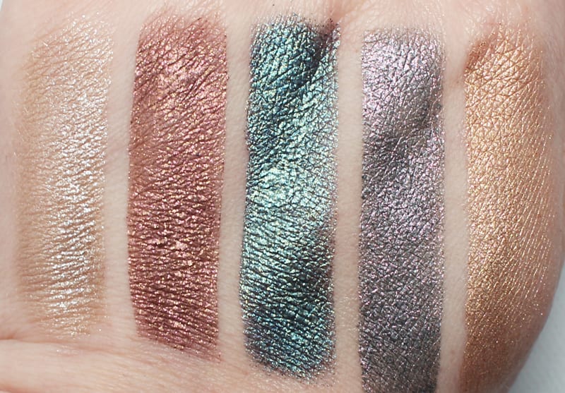 Urban Decay Moondust Eyeshadow Singles Swatches