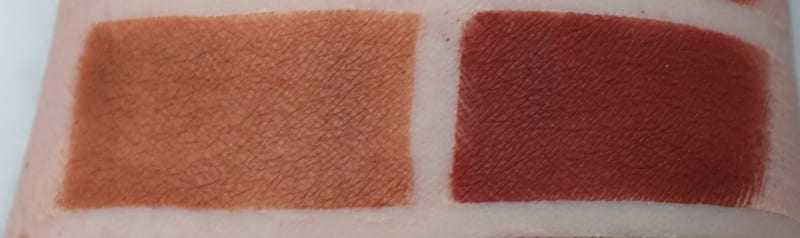 Anastasia Raw Sienna, Red Ocre swatches