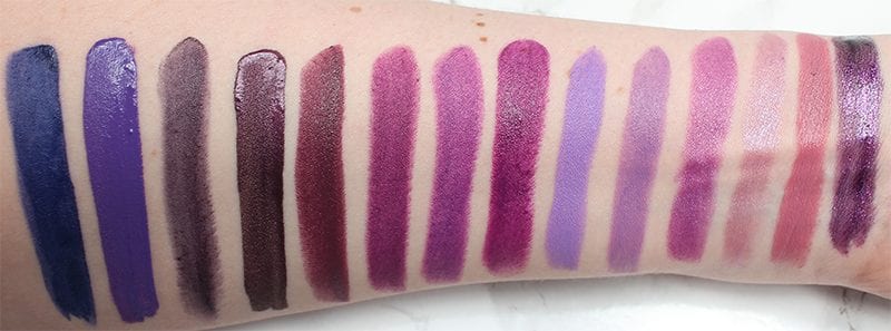 Best Purple Lipsticks Swatches