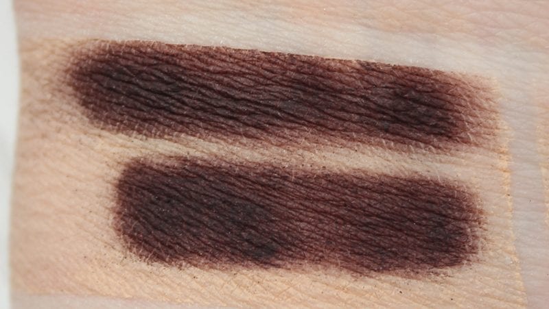 Dose of Colors Wine Stain swatched on pale skin