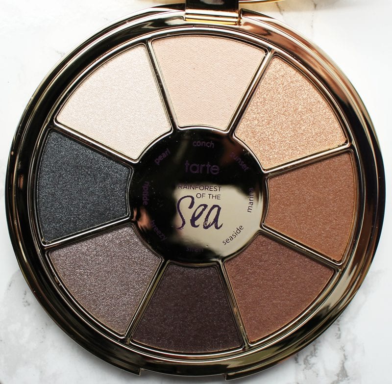 Tarte Rainforest of the Sea Eyeshadow Palette Vol. II Review, Swatches, Look on pale skin
