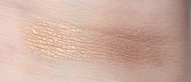 Tarte Rainforest of the Sea Eyeshadow Palette Vol. II Sunset swatch on pale skin