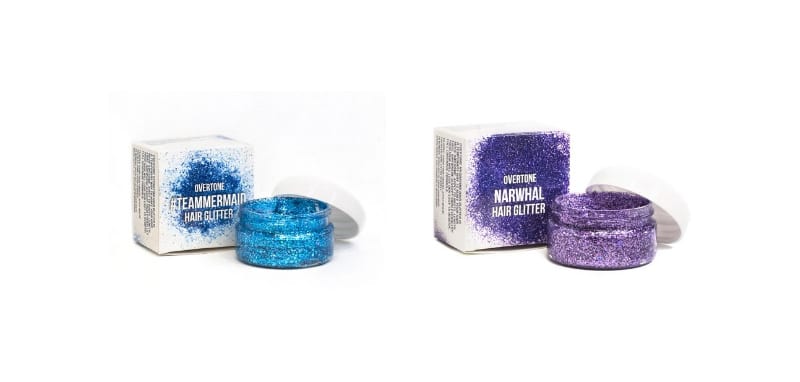 Overtone Hair Glitter for Magical Unicorn Makeup