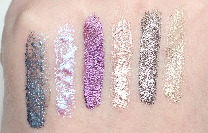 Into the Blue - Sea Siren - Violet Vixen - Kitten Karma - Molten Midnight - Gold Goddess swatches