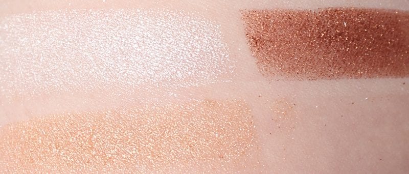 BH Cosmetics Carli Bybel Deluxe Palette Highlighter Swatches