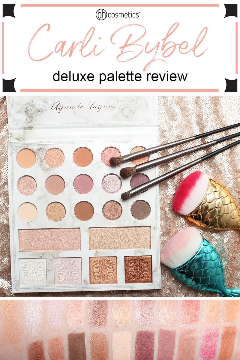 BH Cosmetics Carli Bybel Deluxe Palette Review, swatches & tutorials. It's a neutral palette with a duochrome twist! Affordable, gluten free, cruelty free, and vegan.