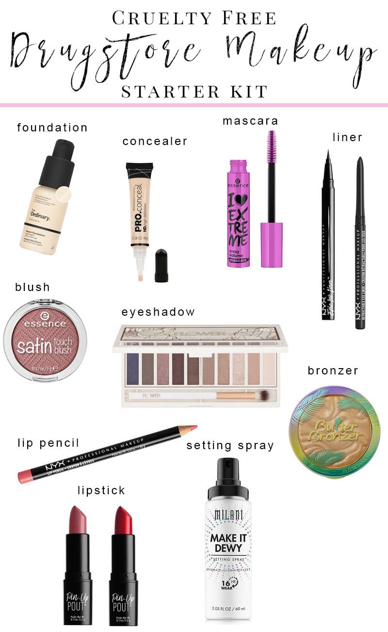 Cruelty Free Drugstore Makeup Starter Kit - There are so many brands out there that it can be overwhelming to know where to start, so I wanted to create a beginner's kit. Here's everything you need to get started with makeup.