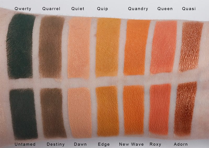 Silk Naturals Avant-Garde Palette dupes for Anastasia Beverly Hills Subculture Palette swatches