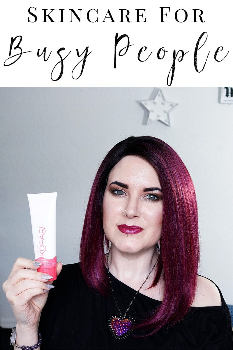 Quick Skincare Routine for Busy Moms with Sensitive Dry Skin - I've been slacking at my skincare lately. I wanted to share my quick skincare routine for busy people with you. I don't have human children, I have dogs. And let me tell you, a four-month-old puppy takes a lot of time and energy! I barely have time for a real skincare routine. #skincare #sensitive #rosacea #quickroutine