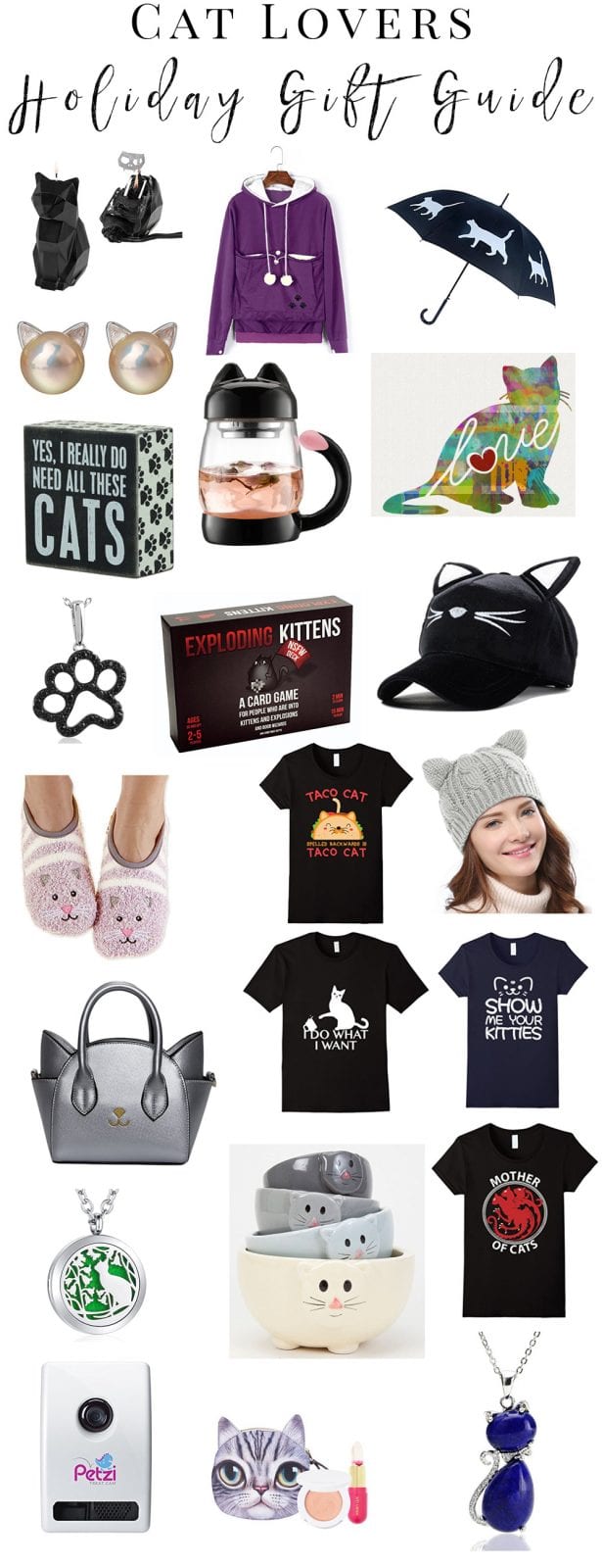 Cat Lovers Holiday Gift Guide - The best cat lover gifts to buy on Amazon.