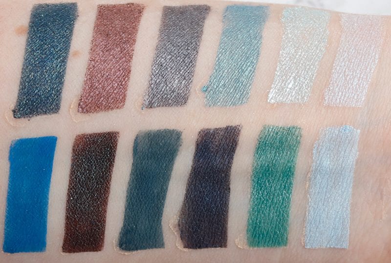 Nyx In Your Element Water Palette Swatches on Pale Skin and Review