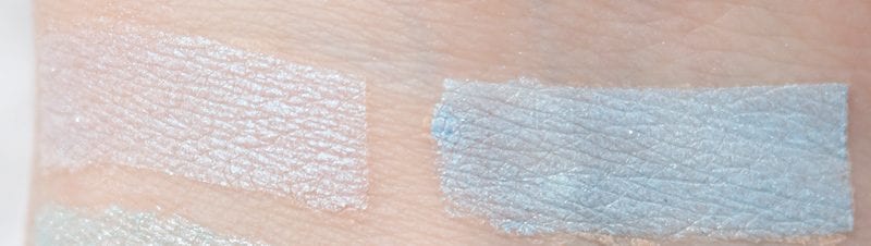 Nyx In Your Element Water Palette swatches on pale skin