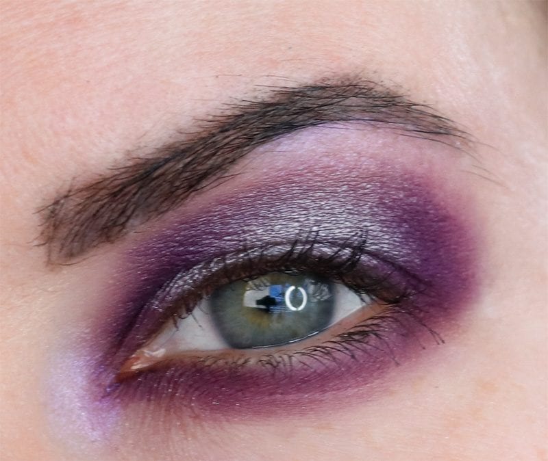 Purple and Silver Halo Eye with Makeup Geek Tin Man and Invincible