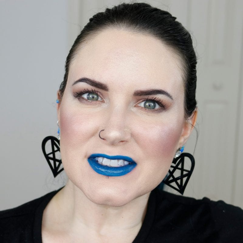 Urban Decay Vice Lipstick in Control swatched on pale skin