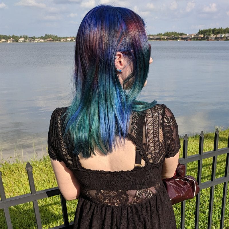 Killstar Bella Morte Lost Babydoll Dress, a romantic hippie goth dress