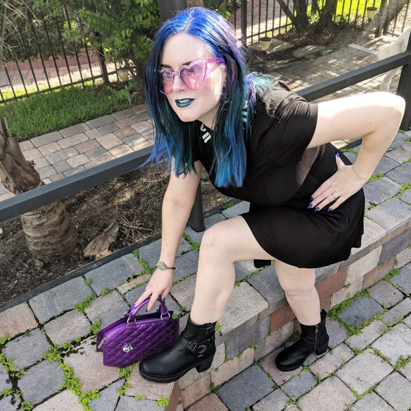 Bunny Paige Sugar Cookie Heart Sunglasses in Lavender