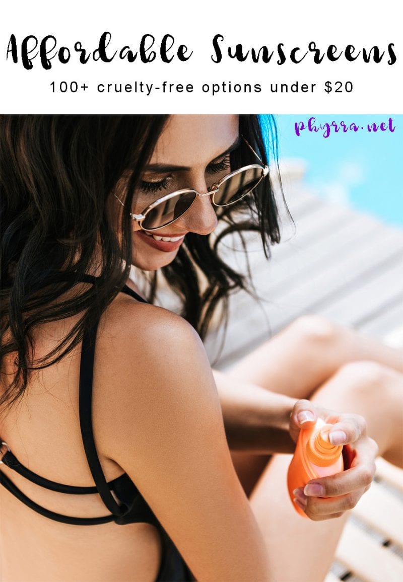 Best Affordable Cruelty-Free Sunscreens for Under $20 - Over 100 cruelty-free options for everyone!
