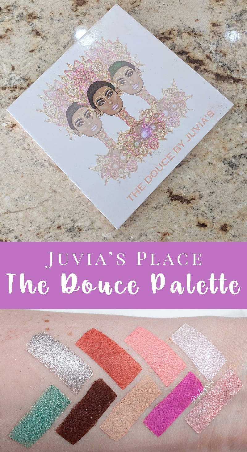 Juvia's Place the Douce Palette Review & Swatches on pale skin