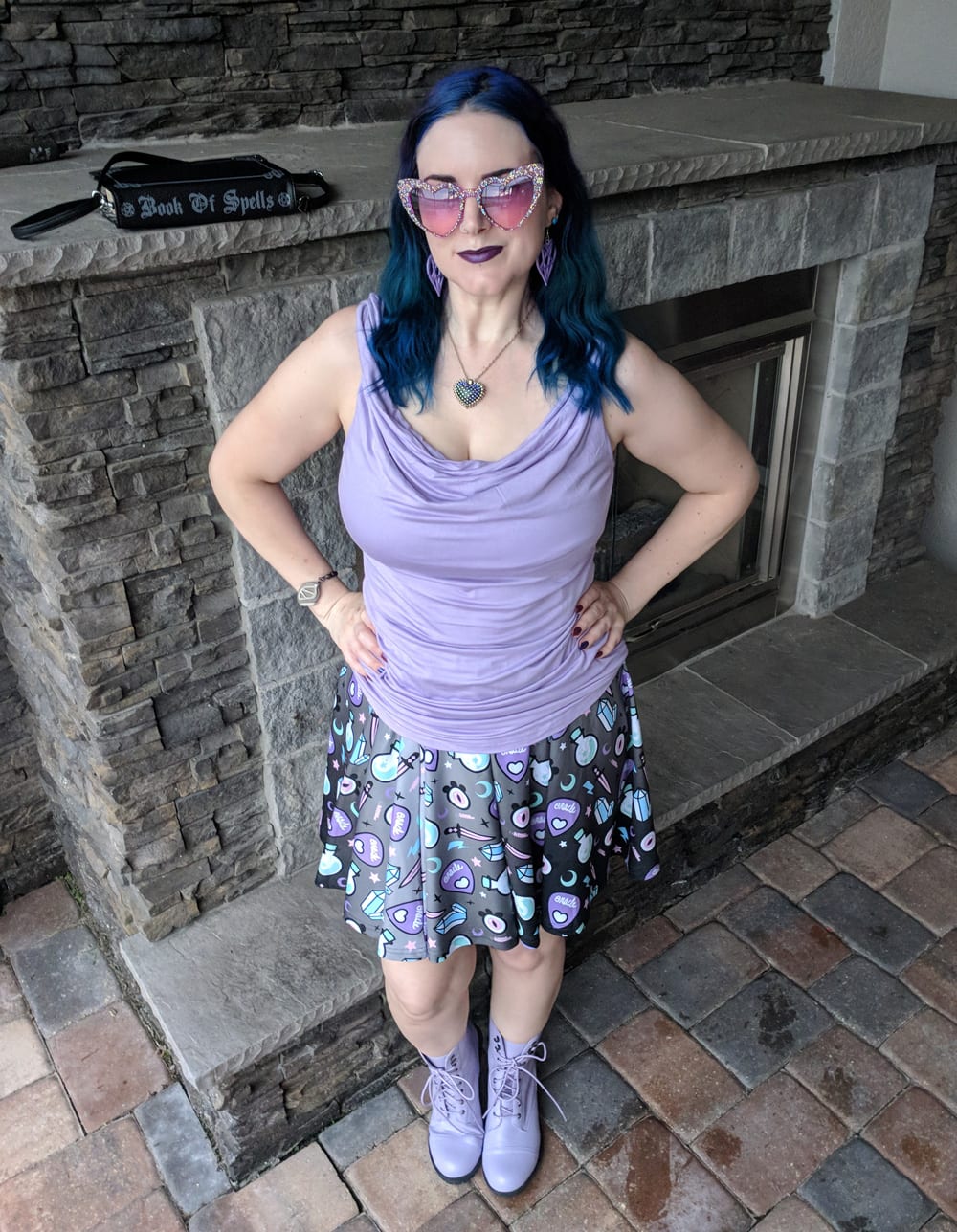 Summer Pastel Goth Witch Skirt