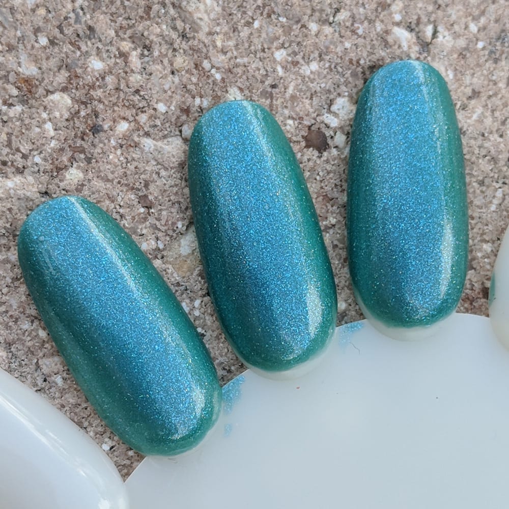 September Polish Pickup nail polish, KBShimmer The One Soul, swatched in the shade